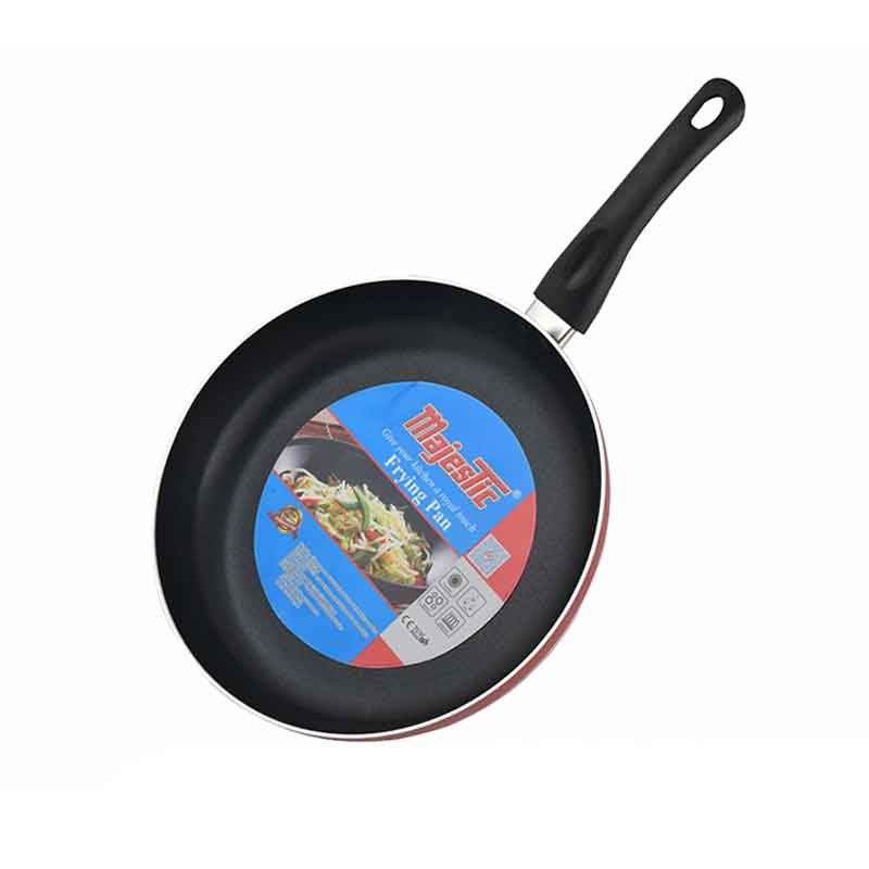 Frypan 28CM Nonstick Interior For Low Fat Healthy Cooking Stainless Steel Fitting Extra Heavy Ceramic, Gas , Electric & Hob FP28