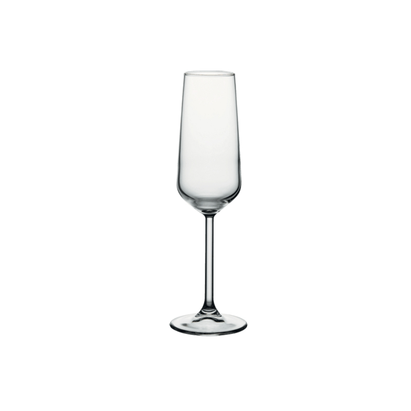 Pasabahce Allegra Stemware Glass 6pcs Champagne Flute 195ml V Block Antimicrobial Technology 440079