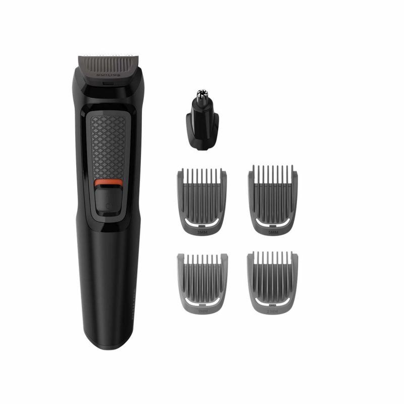 Philips Face Trimmer 6in1 Multigroom Series 3000, Rechargeable, Precise Beard Styler, DualCut Precision Trimmer, Nasal Hair Trimmer, Detail Shaver Attachment...