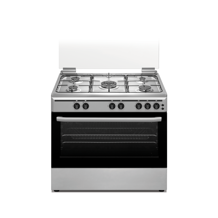 Nikai Cooker 90x60 Full Gas Oven Cooking Range 5 Gas Burner With Double Glass Oven Door Button Ignition Hobs And Oven U9063FS