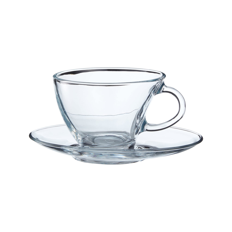 Pasabahce Penguen Tea Cup Saucer 230ml 6pcs 98396