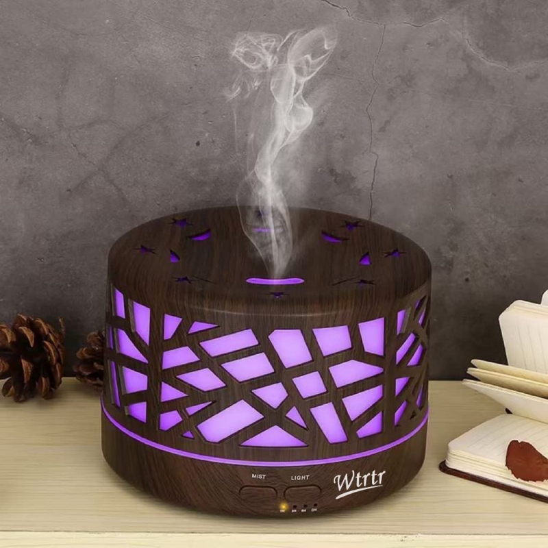 Essential Oil Diffuser, Air Humidifier Brown Humidifier Diffuser Mist Maker 115-130