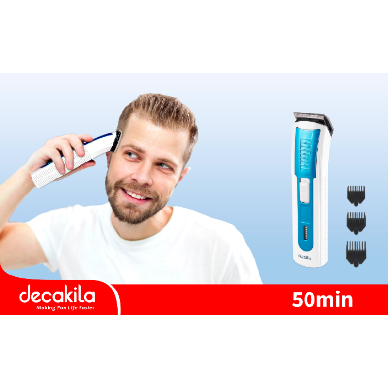 Decakila Hair Clipper 50 Minutes Multiple Accessories Hair Clippers for Men Kit, Nose Hair Trimmer, Micro Shaver Mens Grooming Kit KMHS021W