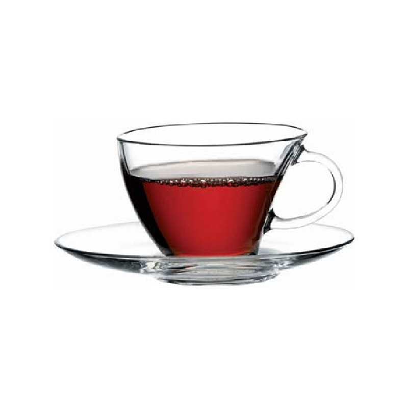 Pasabahce Penguen Tea Cup Saucer 230ml 6pcs 98396