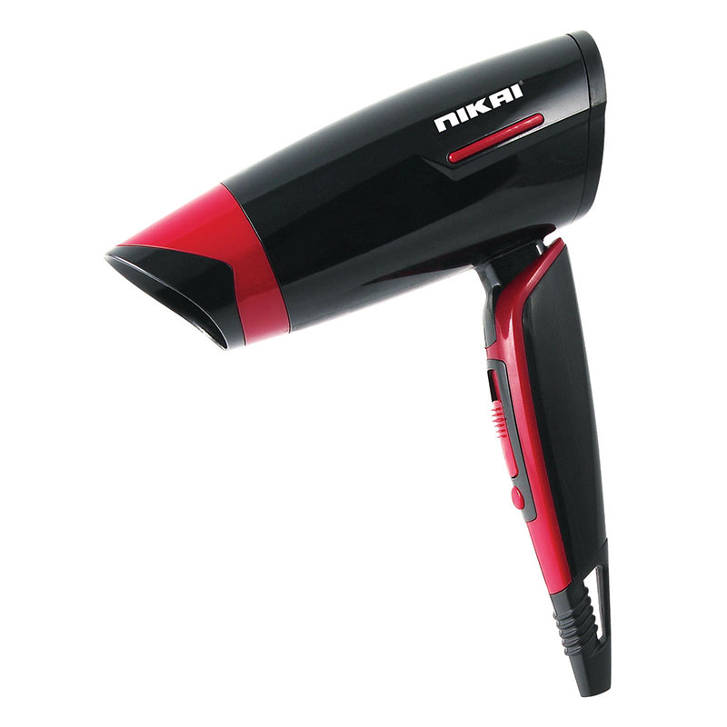 Nikai Hair Dryer 1200W Travel Friendly 2 Speed / Heat Levels Easy Foldable With Concentrator NHD25ST