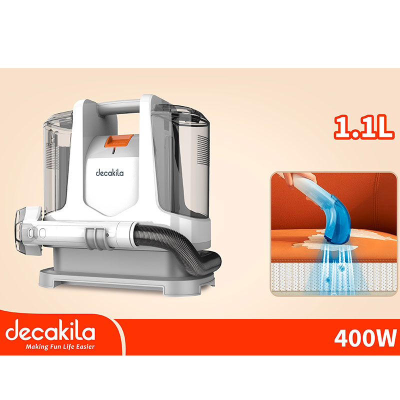 Decakila Vacuum Steam Cleaner 400W Domestic 1.1L Portable Spot Cleaner Machine with Deep Cleaning Upholstery Sprayer for Couch Stain Removal, Carpet Cleaner ...