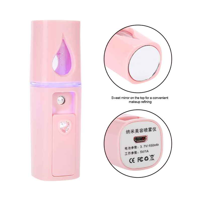 Face Sprayer Portable Humidifier Nano Facial Mist Sprayer Mister Cool Face Mist Sprayer Humidifier Facial Moisturizing 113-L2