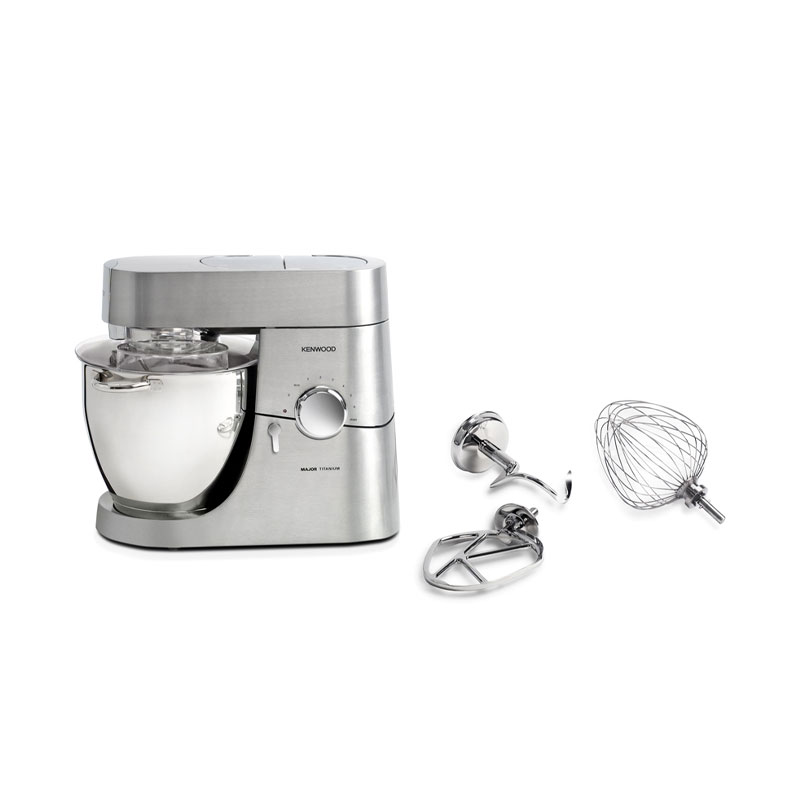 Kenwood Kitchen Machine 6.7L 1500W 3 Attachments Silver KM023