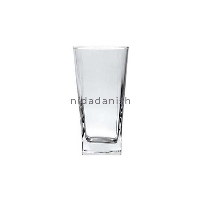 Pasabahce Carre 6pcs Long Tumbler Glass 305cc V Block Antimicrobial Technology 41300