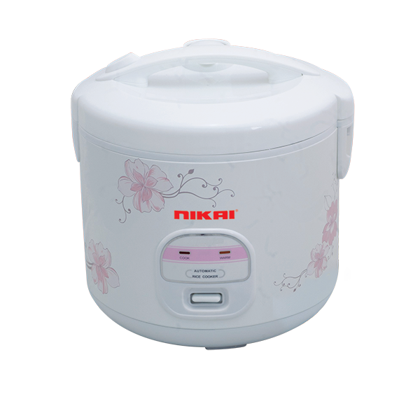 Nikai Rice cooker 1.2L Double Thermostat Control 457-544W Measuring Cup & Spoon Plastic Steamer NR679