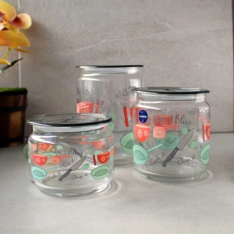 Luminarc Kitchen Bliss Plano 3pc Jar Set Q3833