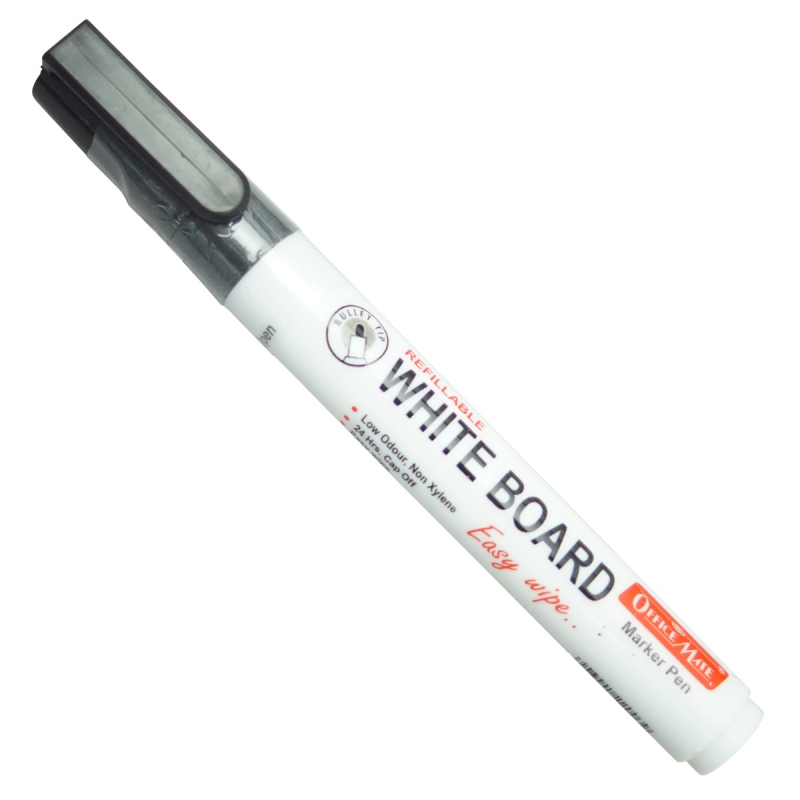 Office Mate White Board Marker Black P06381