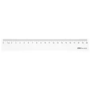 Deli Ruler Straight Edge 20cm E6220