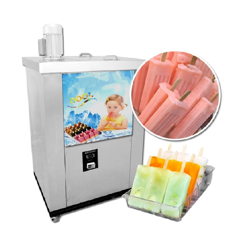 Generic Commercial Ice Lolly Making Machine Double Tray 80pc