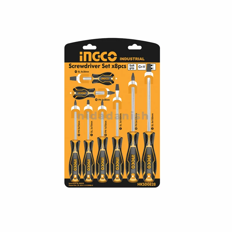 Ingco Screwdriver Set 8pcs HKSD0828