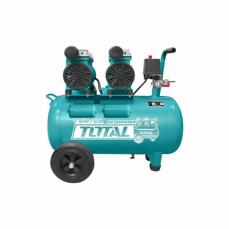 Total Air Compressor 50L - Oil-ess, 2 Motor TCS2150502