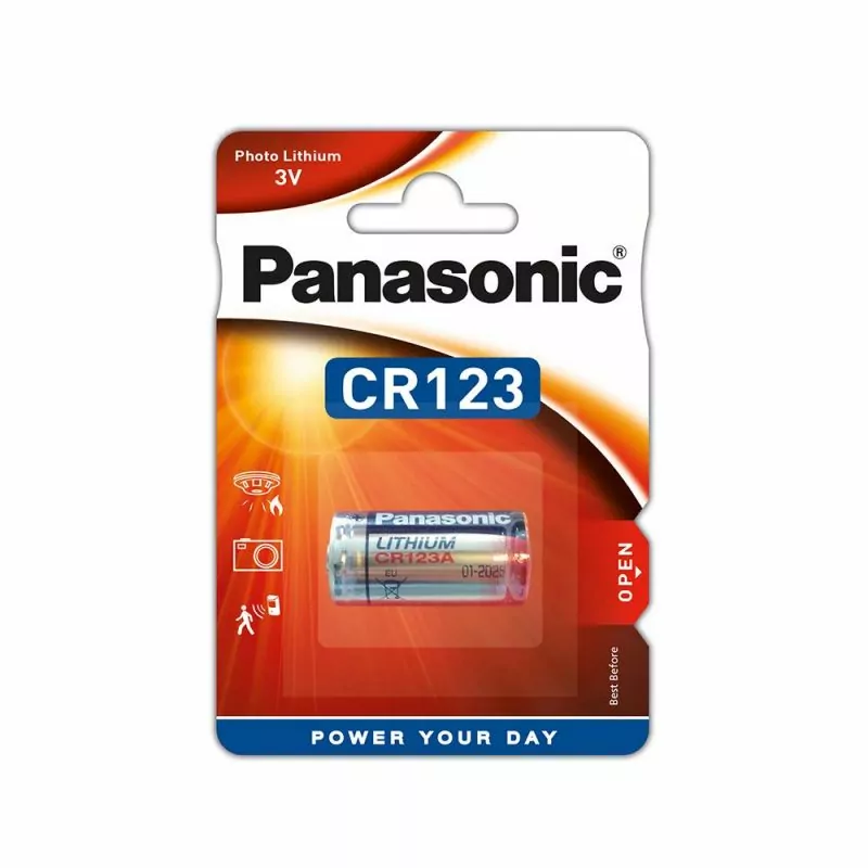 Panasonic Cylindrical Lithium Battery 3V CR123A