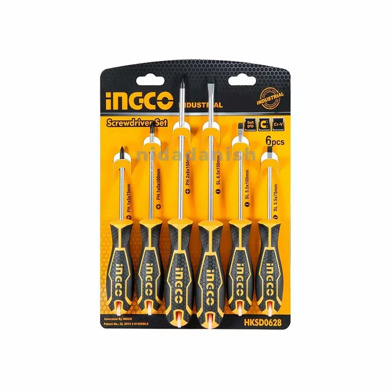 Ingco Screwdriver Set 6pcs HKSD0628