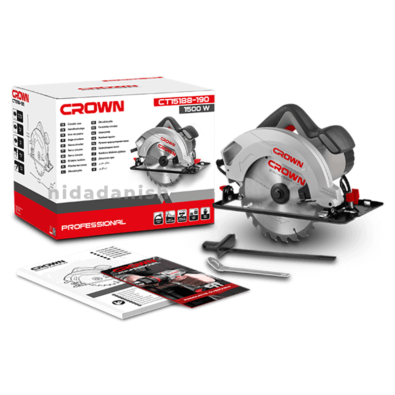 Crown Circular Saw 1500W CT15188-190