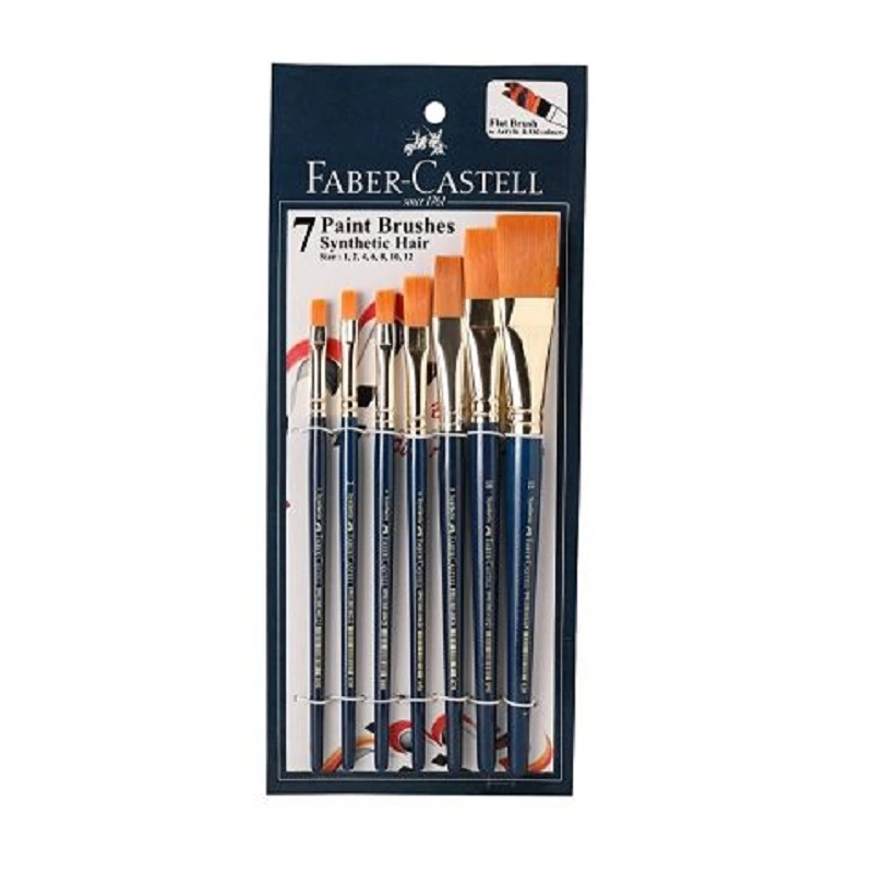 Faber Castell Paint Brush Flat Set of 7 114702