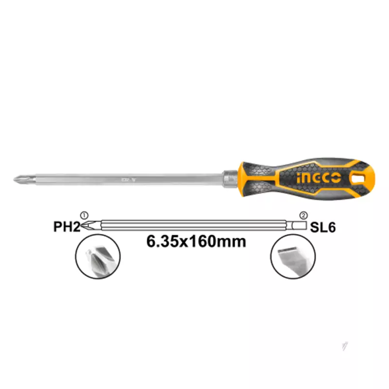 Ingco Screwdriver 2in1 Set AKISD0201