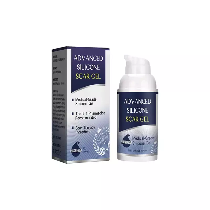 Advanced Silicone Scar Gel for Surgical Scars, C-Section & Stretch Mark Remover, Old & New Scar Management