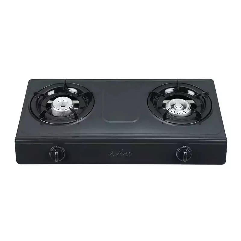 Avino Gas Stove 2 Burner Teflon Coated ARGS-2T