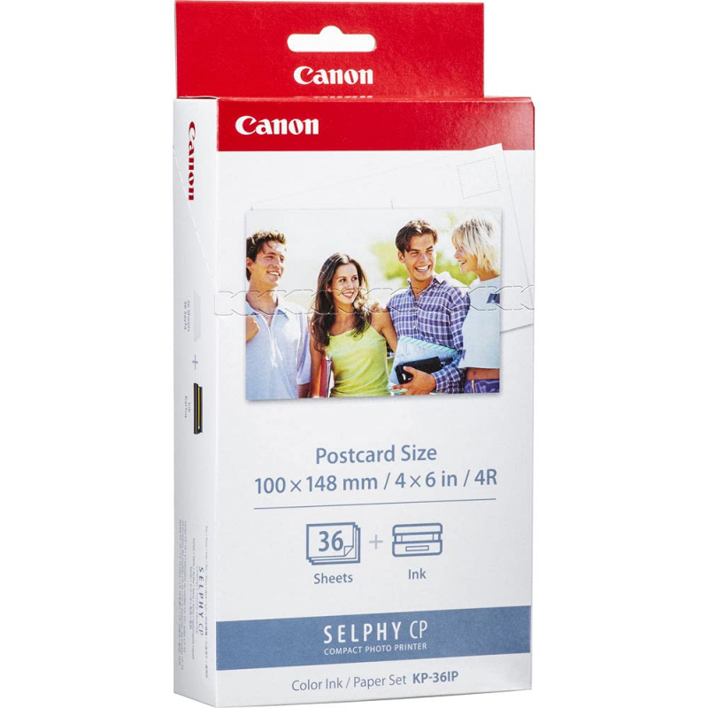 Canon Selphy Colour Printer Paper with Ink 36 Sheets KP-36