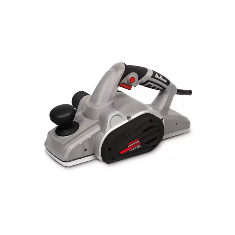 Crown Professional Power Planer 1200W with Planing Depth Regulator, V-groove, Safety Stop & Lock-off Function CT14026