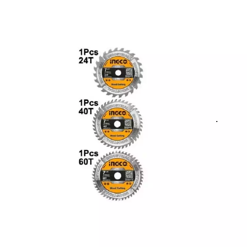 Ingco TCT Saw Blade 185mm Pack of 3 TSB51852153