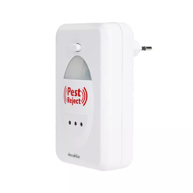 Decakila Pest Repeller LED 220-240V 24 Hours Electronic Mouse Repellent plug in Pest Control for Mouse, Anti, Rat, Spider, Rodent, Fly, Mosquitoes KEMQ001W