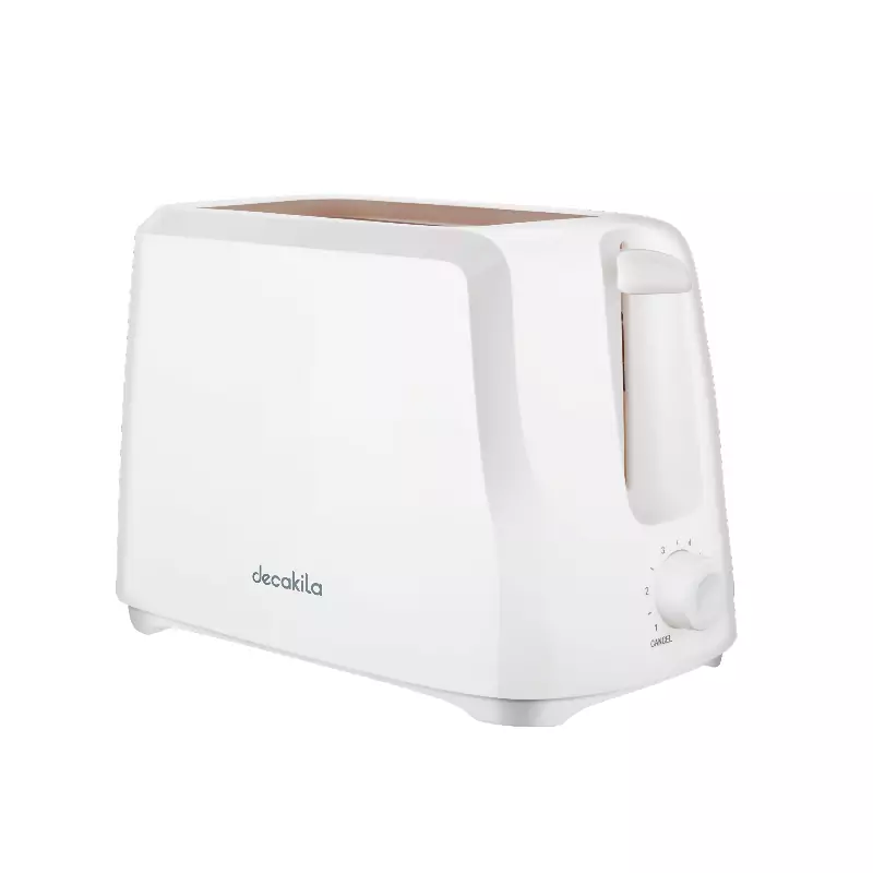 Decakila Toaster 2 Slice 700W Cord Storage Function 6-Setting Browning Control With Removable Crumbs Tray KETS001W