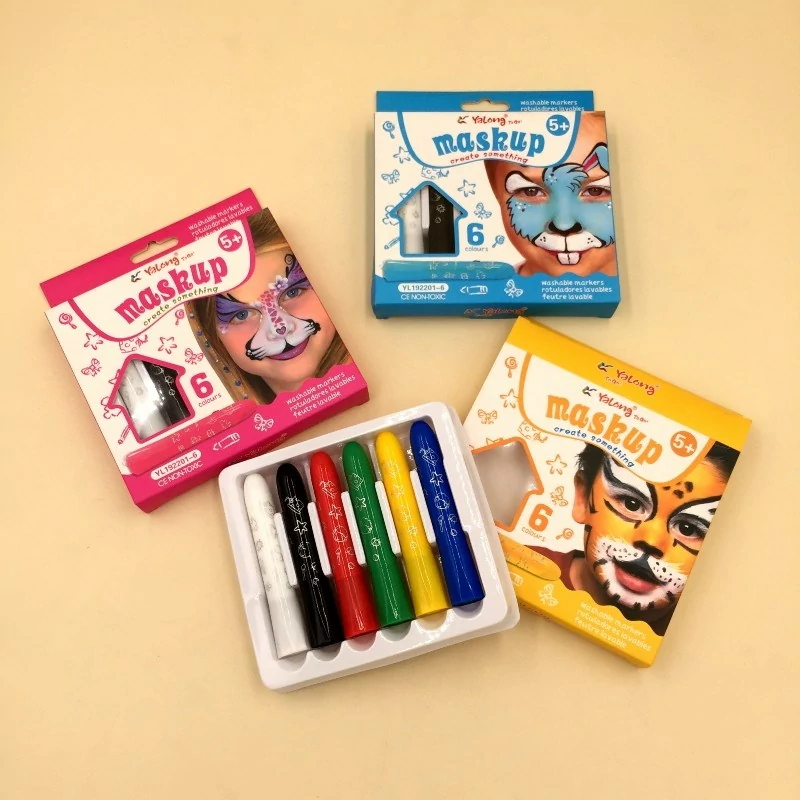 Yalong Face Painting Markers 6 Colors P06966