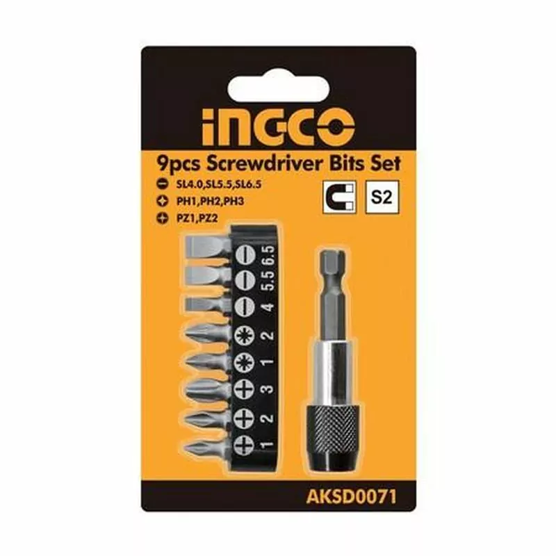 Ingco Screwdriver Bit Set 9pcs KSD0071