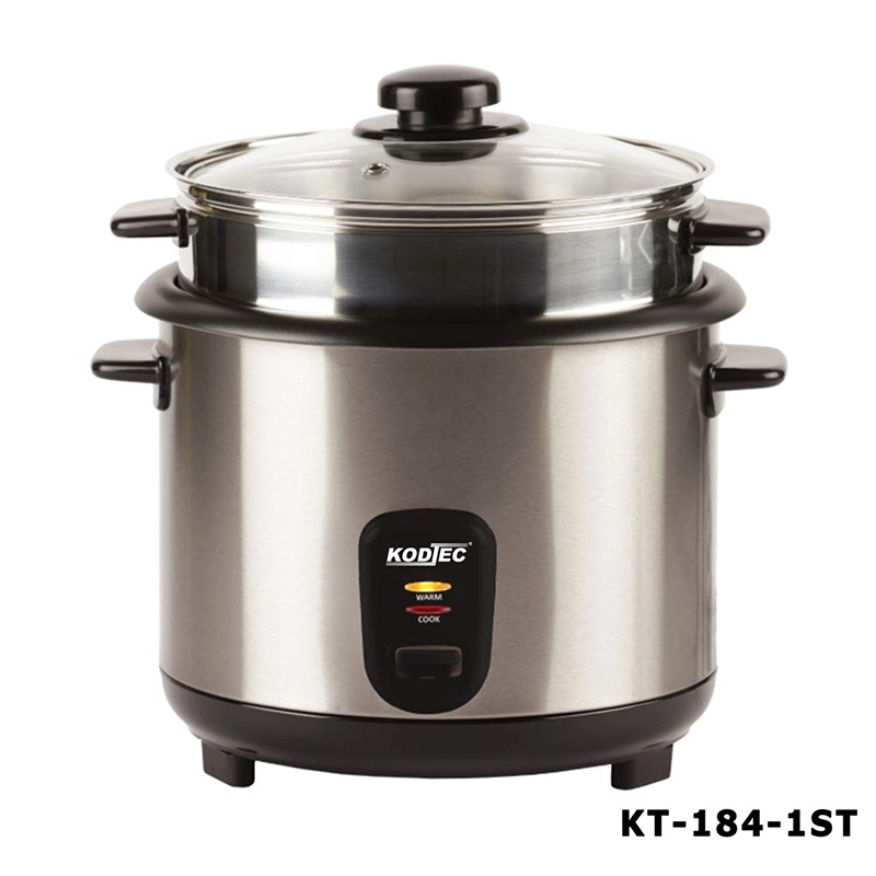 Kodtec Rice Cooker 1.5L with Steamer Stainless 700W KT-184S-1ST