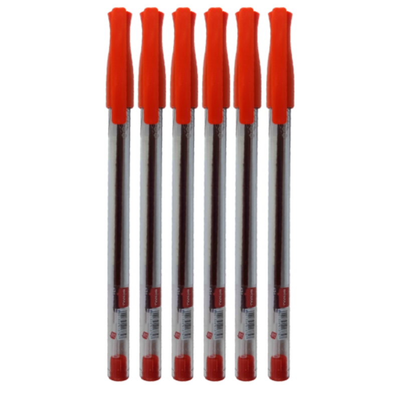 Nataraj 621 Medium Ballpoint Pens 6pcs Red P03332