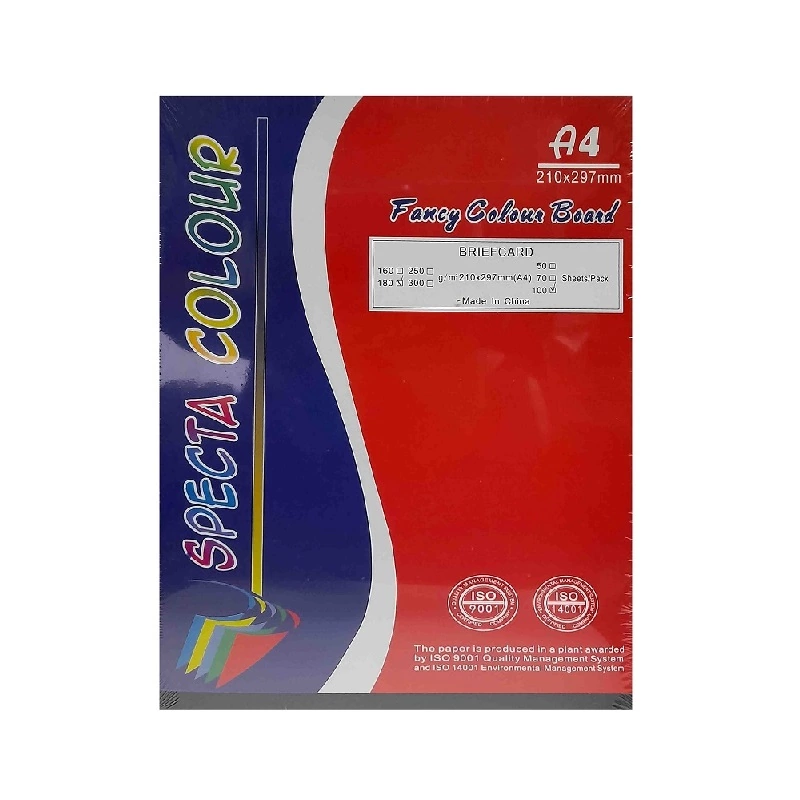 Special Colour Manilla Sheet A4 180gsm 100 Sheets Black P06945