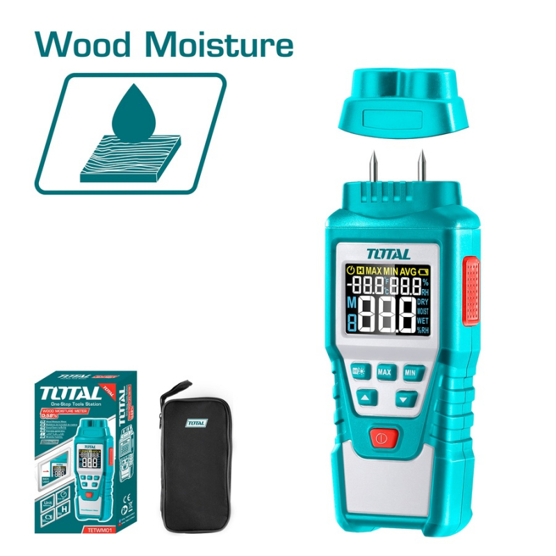 Total Multimeter Wood Moisture Digital TETWM01