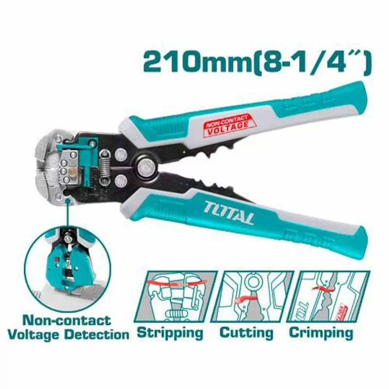 Total Wire Stripping Plier Intelligent Voltage Detecting THT152429