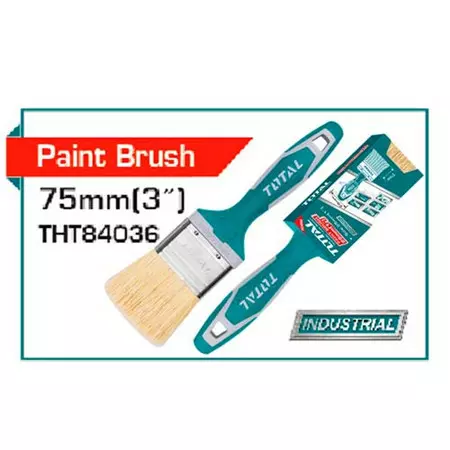 Total Paint Brush Plastic Rubber Covered Handle 3" THT84036