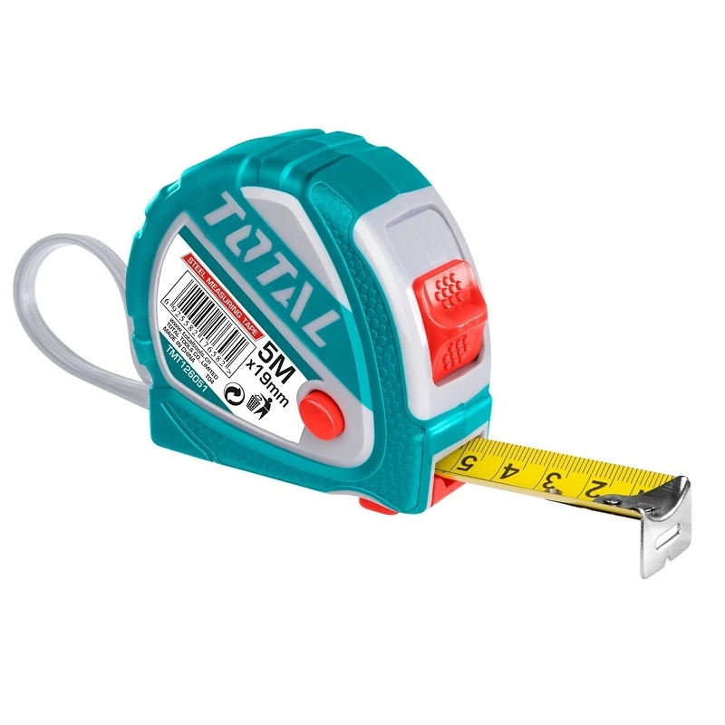 Total Steel Measuring Tape 5m x 19mm Metric & Inch TMT126051