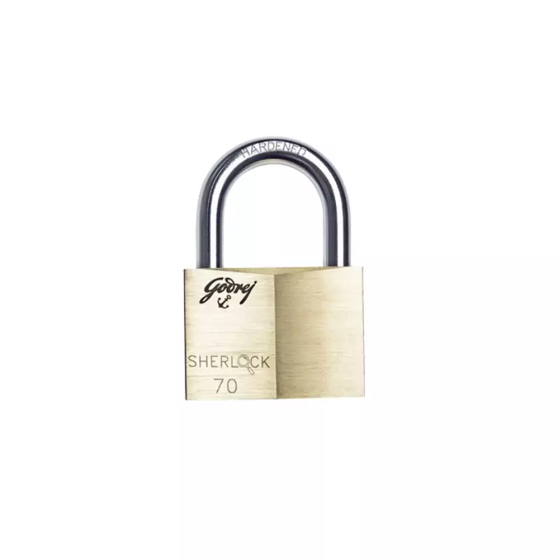 Godrej Exs Sherlock 70mm with Computerised Key Having 2 Billion Key Combinations, Protect Your Home or Office with The Sturdy and Durable Sherlock 6076