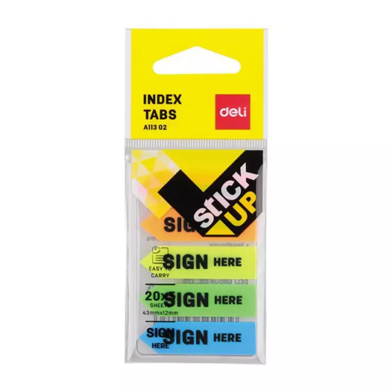 Deli Sign Here Film Index Tabs EA11302