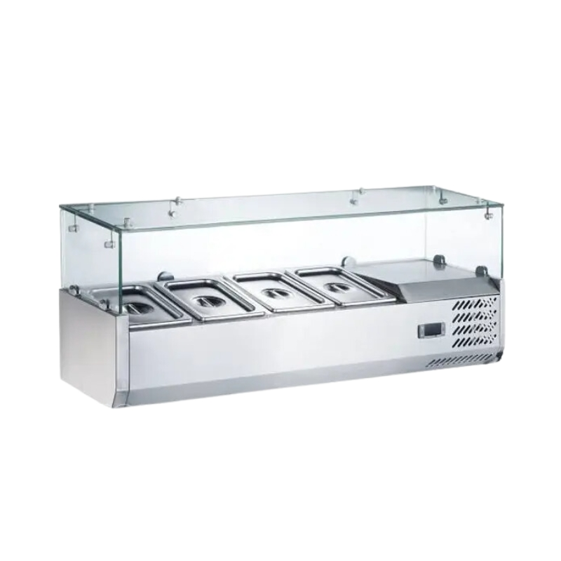 Commercial Salad Bar 4 Trays 135cm HSL-1350