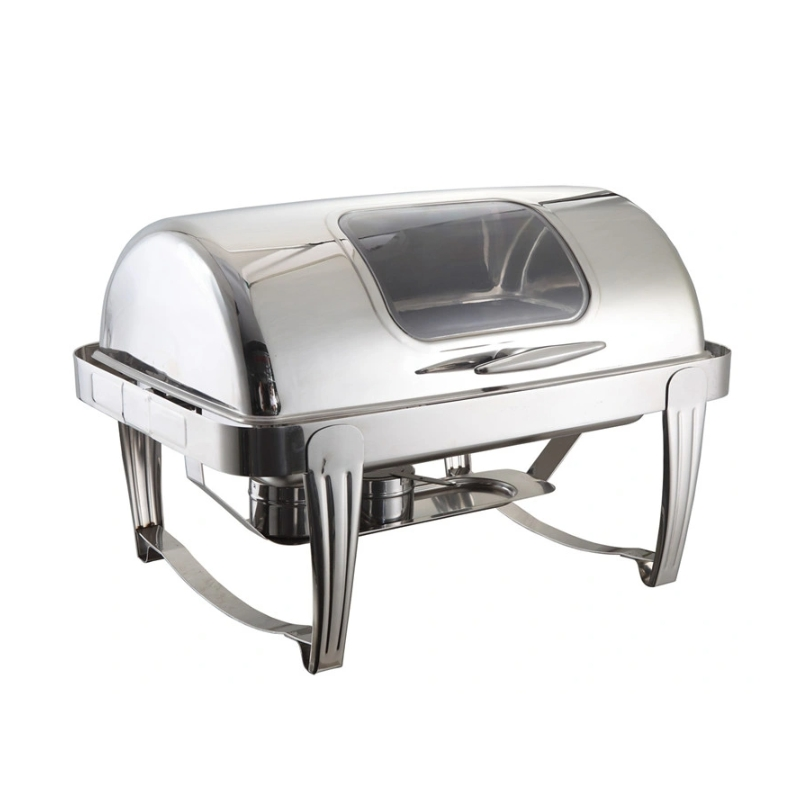 Commercial Chafing Dish With Glass Window Double 36117QT