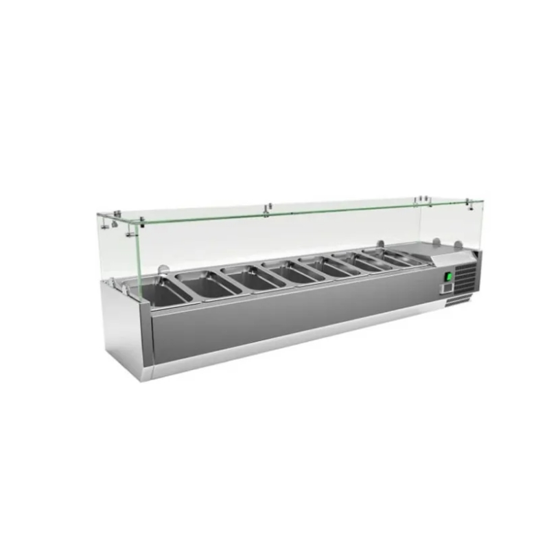 Commercial Salad Bar 7 Trays 150cm HSL-1500