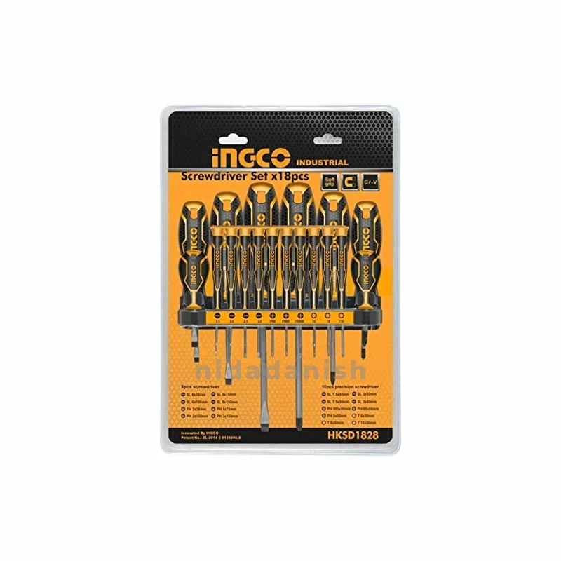 Ingco Screwdriver And Precision Screwdriver Set 18pcs HKSD1828