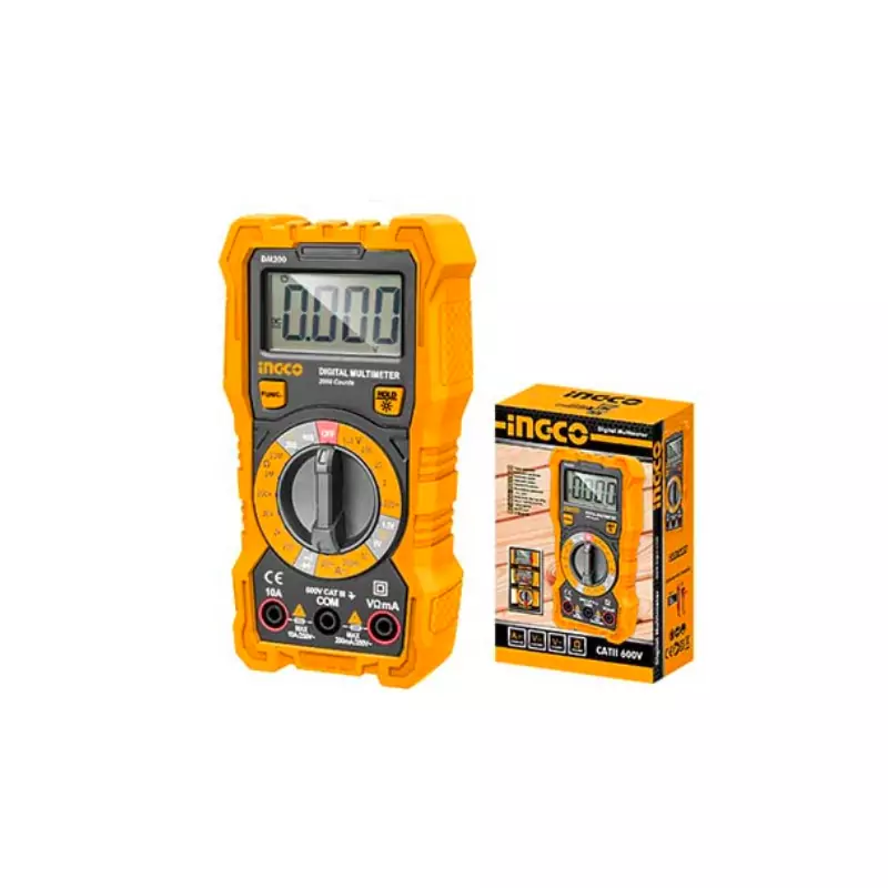 Ingco Digital Multimeter 2000 Counts DM200