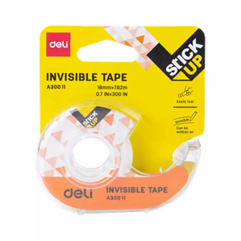 Deli Invisible Tape 18mm x 7.62m EA30011