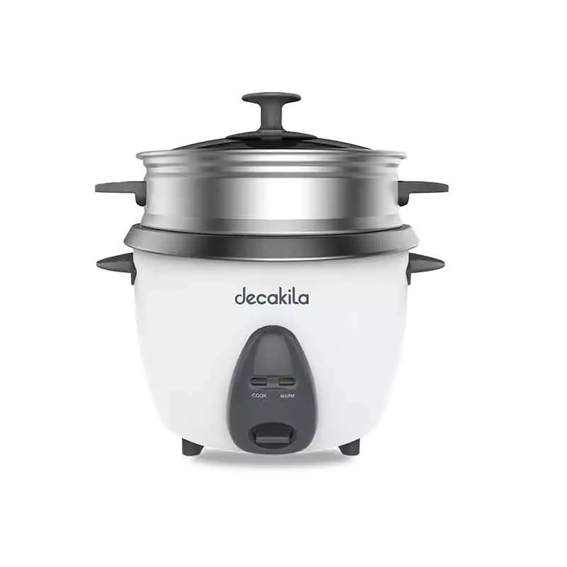 Decakila Rice Cooker 1.8L 700W 10 Cups Non Stick Easy to Clean With 1 Spoon With 1 Measuring Cup Split Power Cord KEER034W